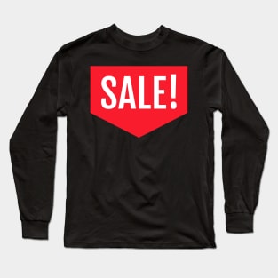 Sale Promotion Tag staff T-Shirt Long Sleeve T-Shirt